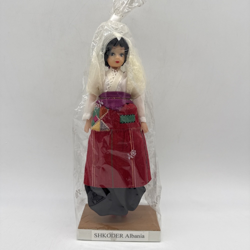 Albania Folk Doll "Shkoder Albania" Woman Cloth Figure Albanian -- NEW
